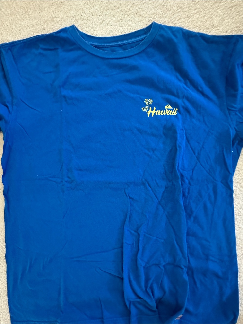 Blue 'Hawaii' Kids T‑Shirt - Casual Short Sleeve